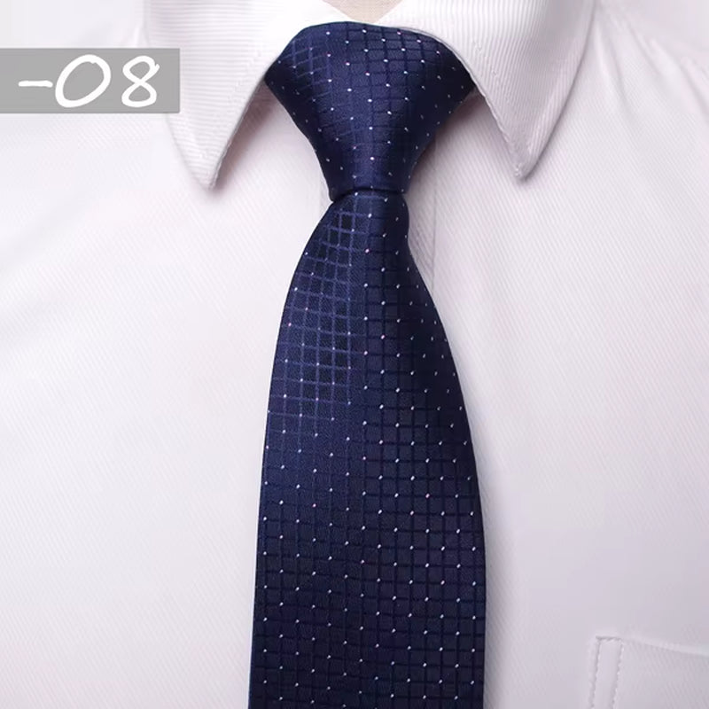 Classic Men Business Formal Wedding Tie 8Cm Stripe Neck Tie Fashion Shirt Dress Accessories