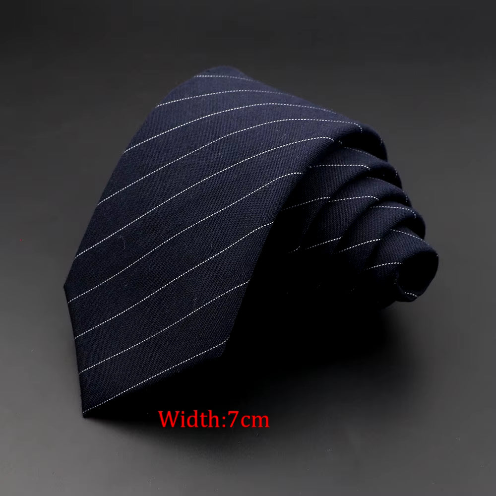 Mens Ties 6Cm Classic Cotton Handmade Skinny Grey Plaid Neckties Striped Narrow Collar Slim Cashmere Casual Tie Accessories Gift