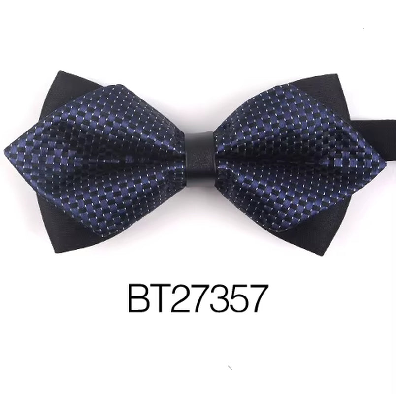 Pointed Bow Ties for Men Women Shirts Classic Men'S Bow Tie Business Wedding Bowknot Adult Solid Bowties Butterfly Suits Tie