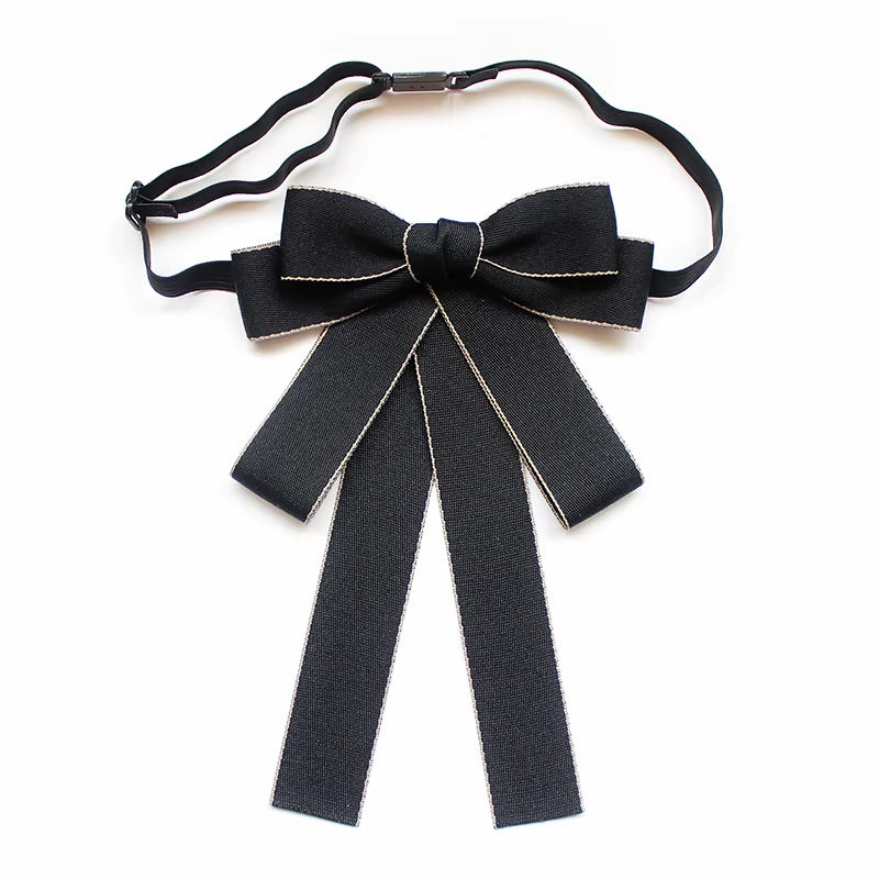 Vintage Fashion Retro Bow Tie Brooch Jewelry Ribbon Party Brooches for Women Girls Coat Suit Shirt Collar Pins Accessories Gifts