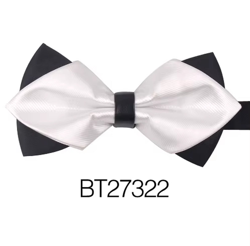 Pointed Bow Ties for Men Women Shirts Classic Men'S Bow Tie Business Wedding Bowknot Adult Solid Bowties Butterfly Suits Tie