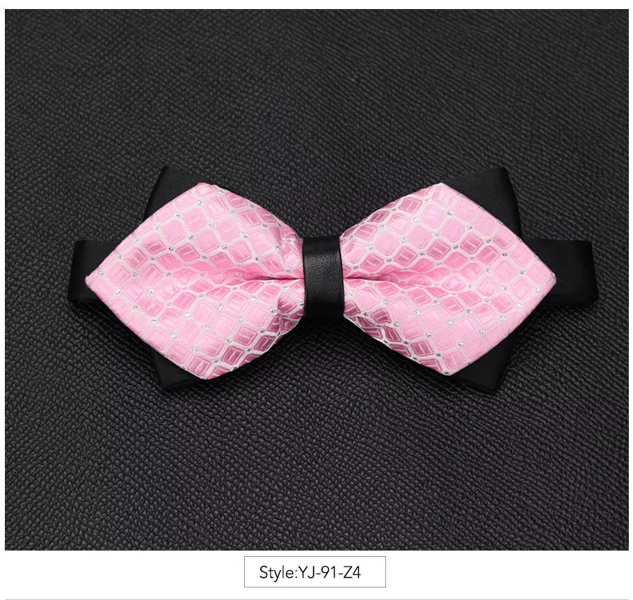 Men Bowtie Newest Butterfly Knot Mens Accessories Luxurious Bow Tie Black Cravat Formal Commercial Suit Wedding Ceremony Ties