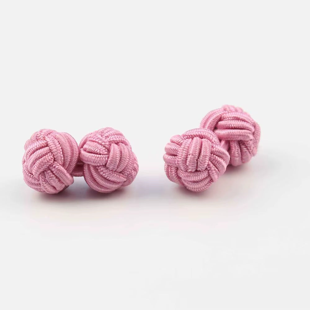 Mens Cuff Links Fashion Men'S Shirt Cufflinks Trade Mixed Solid Colors DIY Braided Wire Buckle Cuff Link