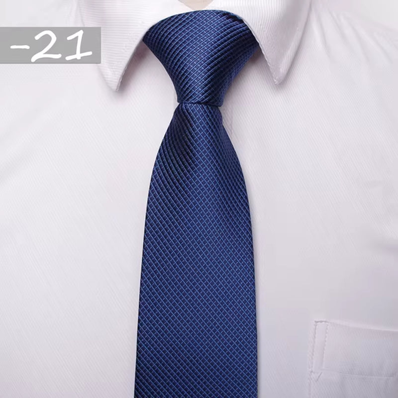 Classic Men Business Formal Wedding Tie 8Cm Stripe Neck Tie Fashion Shirt Dress Accessories