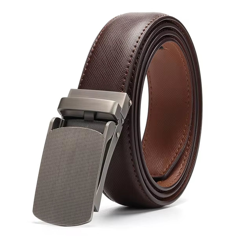 []Belt Male Men'S Belt Genuine Leather Strap Luxury Brand Automatic Buckle Belts for Men Belts Cummerbunds Cinturon Hombre