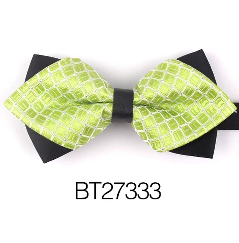 Pointed Bow Ties for Men Women Shirts Classic Men'S Bow Tie Business Wedding Bowknot Adult Solid Bowties Butterfly Suits Tie