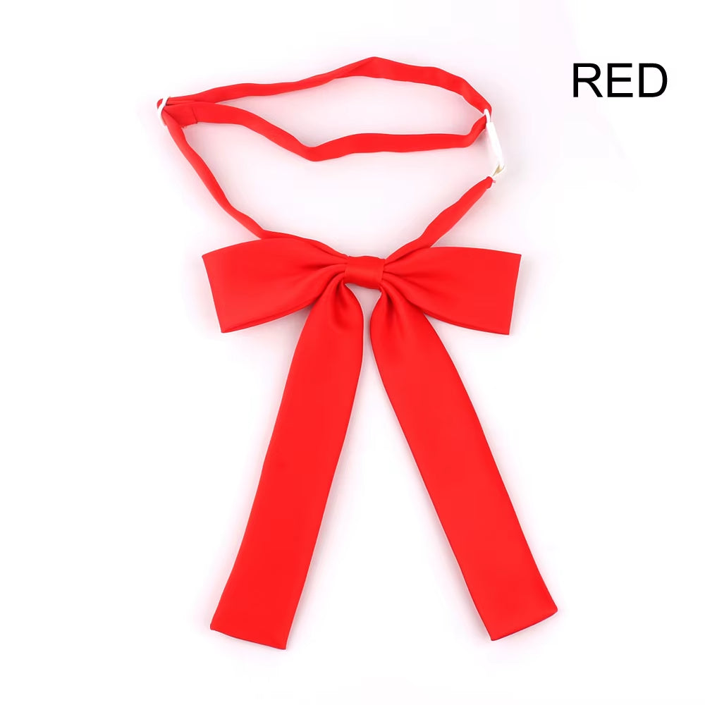 New Solid Bow Ties for Women Polyester Cravats Fashion Bowtie for Party Groom Butterfly Adult Black Red Bowties