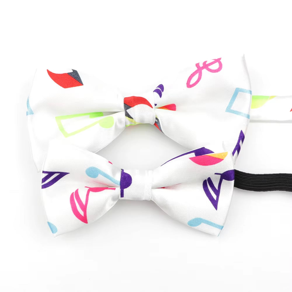 Music Note Parent-Child Bowtie Set Piano Stave Guitar Plaid Family Butterfly Party Dinner Wedding Design Cute Bow Tie Accessory