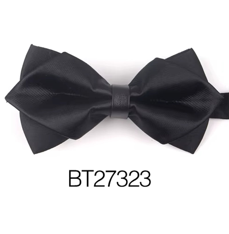 Pointed Bow Ties for Men Women Shirts Classic Men'S Bow Tie Business Wedding Bowknot Adult Solid Bowties Butterfly Suits Tie