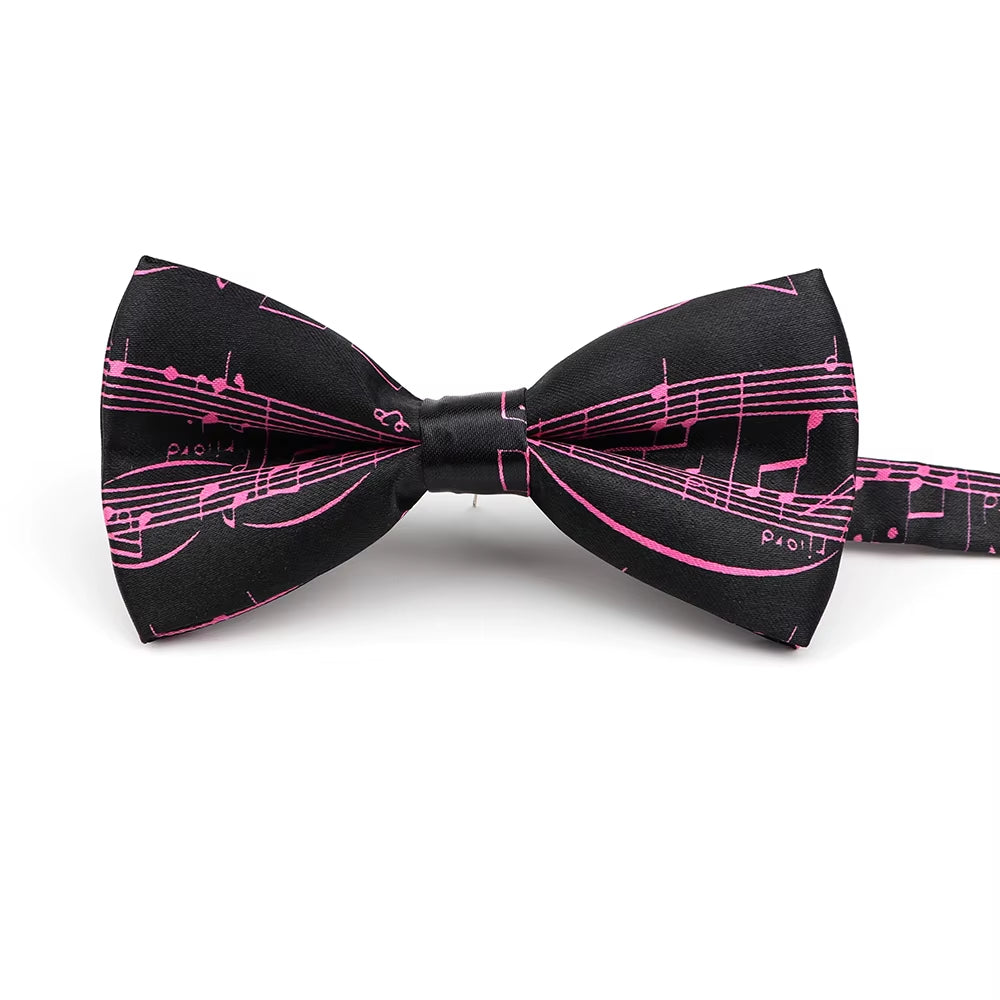 Music Note Parent-Child Bowtie Set Piano Stave Guitar Plaid Family Butterfly Party Dinner Wedding Design Cute Bow Tie Accessory