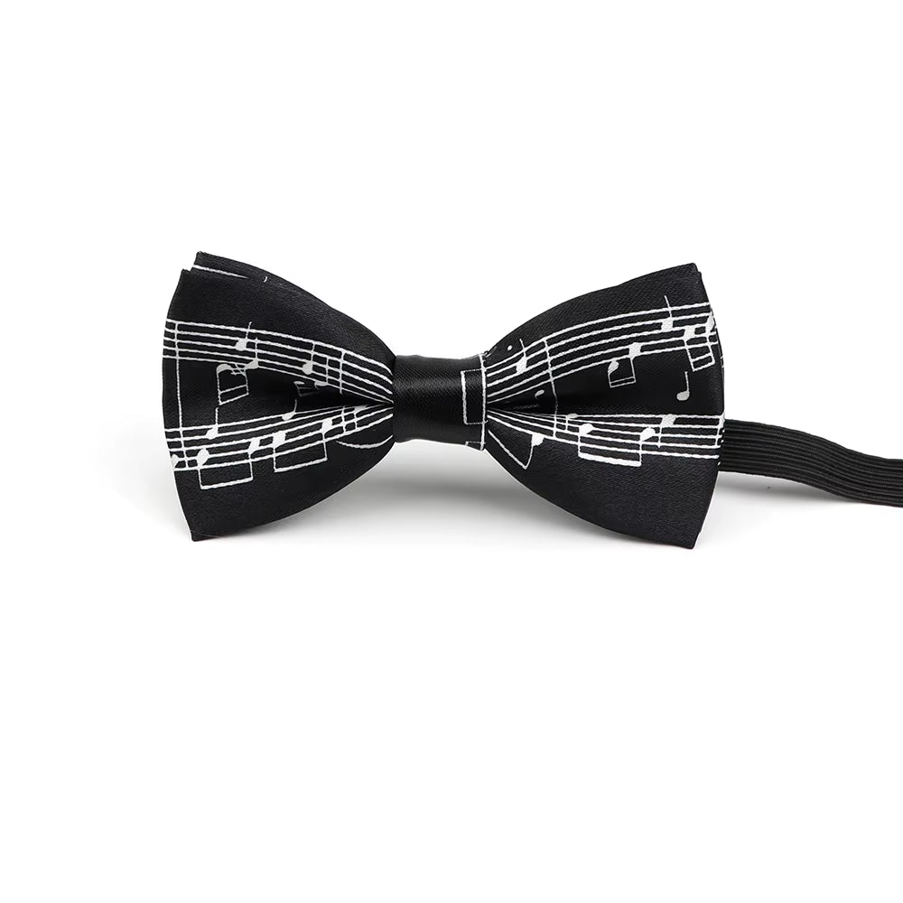 Music Note Parent-Child Bowtie Set Piano Stave Guitar Plaid Family Butterfly Party Dinner Wedding Design Cute Bow Tie Accessory