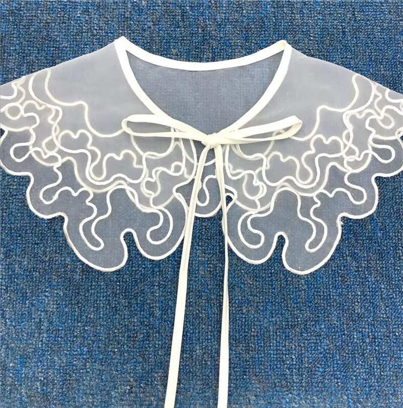 Autumn and Winter Fake Collar for Shirt Detachable Collars Lace False Collar Doll Collar Sweater Shirt Dress Decoration