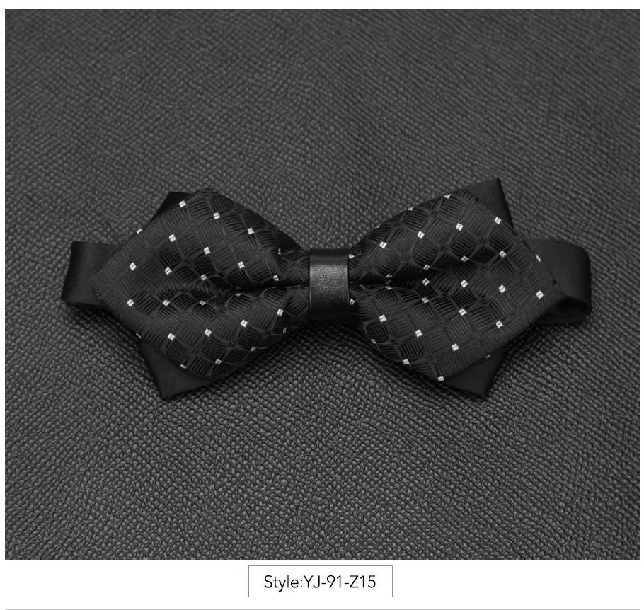 Men Bowtie Newest Butterfly Knot Mens Accessories Luxurious Bow Tie Black Cravat Formal Commercial Suit Wedding Ceremony Ties