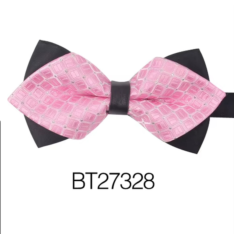 Pointed Bow Ties for Men Women Shirts Classic Men'S Bow Tie Business Wedding Bowknot Adult Solid Bowties Butterfly Suits Tie