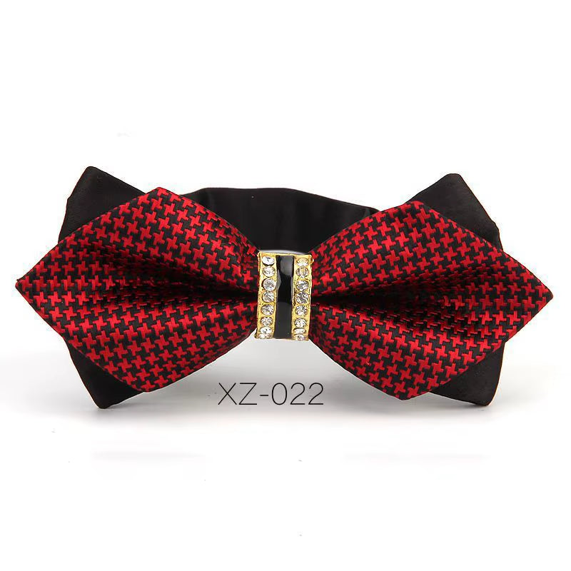 Luxury Boutique Fashion Metal Bow Ties for Men Bowtie Women Wedding Party Butterfly Bowties Gravata Slim Blue Burgundy