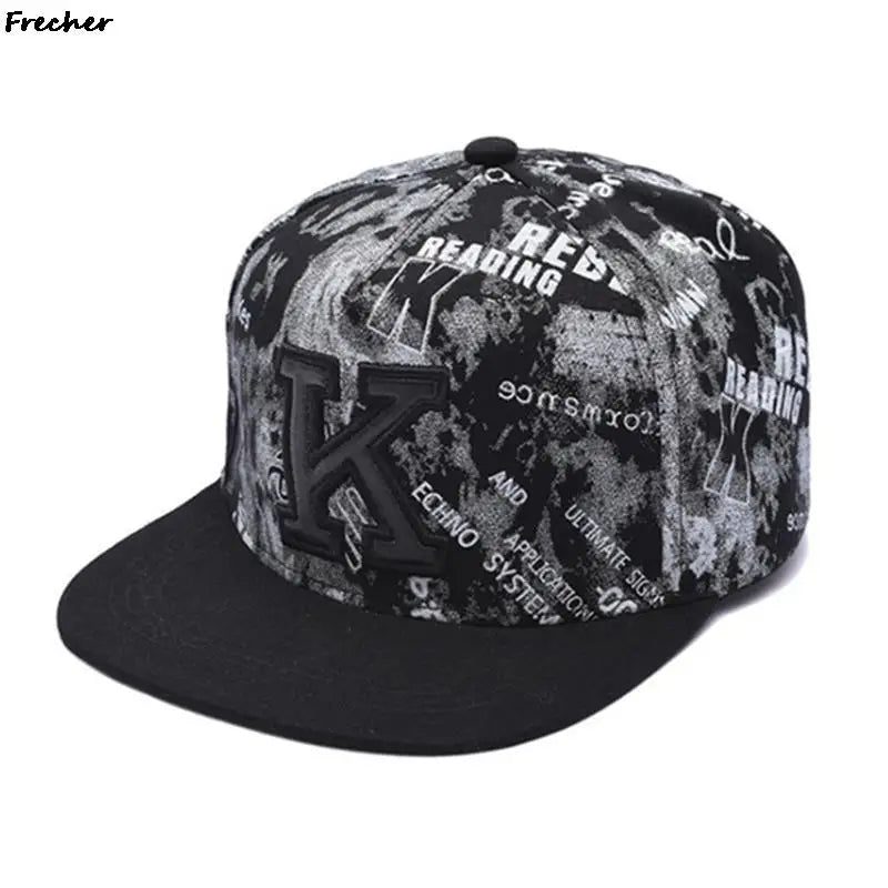 Summer Men'S Fashion Mesh Cap Trendy Baseball Cap Rubber Letter Hip Hop Cap Rebound Cap Flat Brim Cap Wild Hip Hop Tide Cap