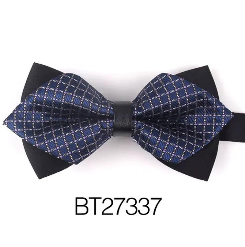 Pointed Bow Ties for Men Women Shirts Classic Men'S Bow Tie Business Wedding Bowknot Adult Solid Bowties Butterfly Suits Tie