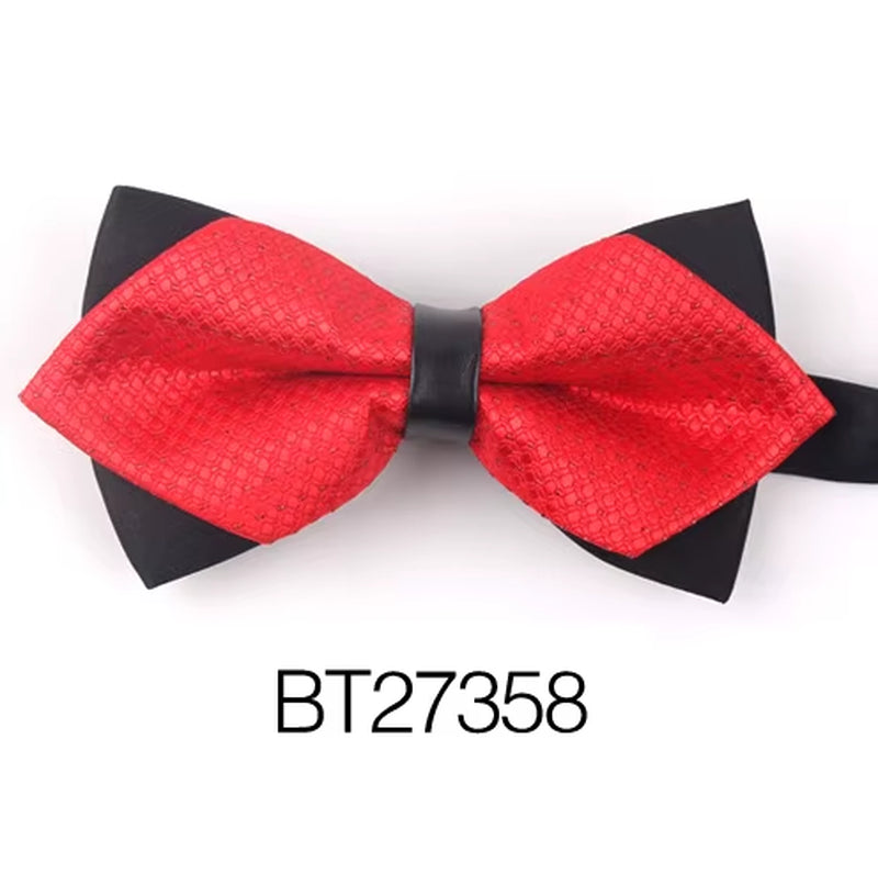 Pointed Bow Ties for Men Women Shirts Classic Men'S Bow Tie Business Wedding Bowknot Adult Solid Bowties Butterfly Suits Tie