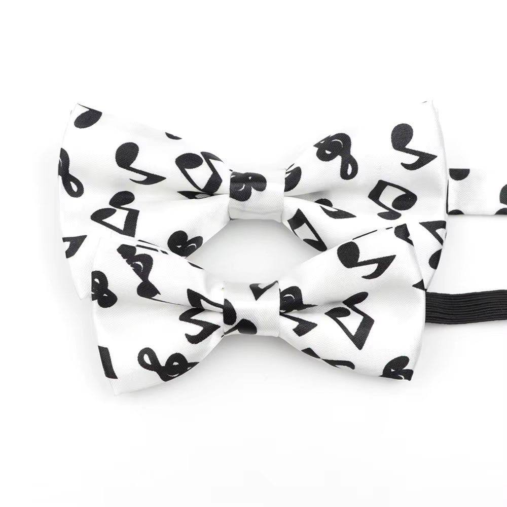 Music Note Parent-Child Bowtie Set Piano Stave Guitar Plaid Family Butterfly Party Dinner Wedding Design Cute Bow Tie Accessory