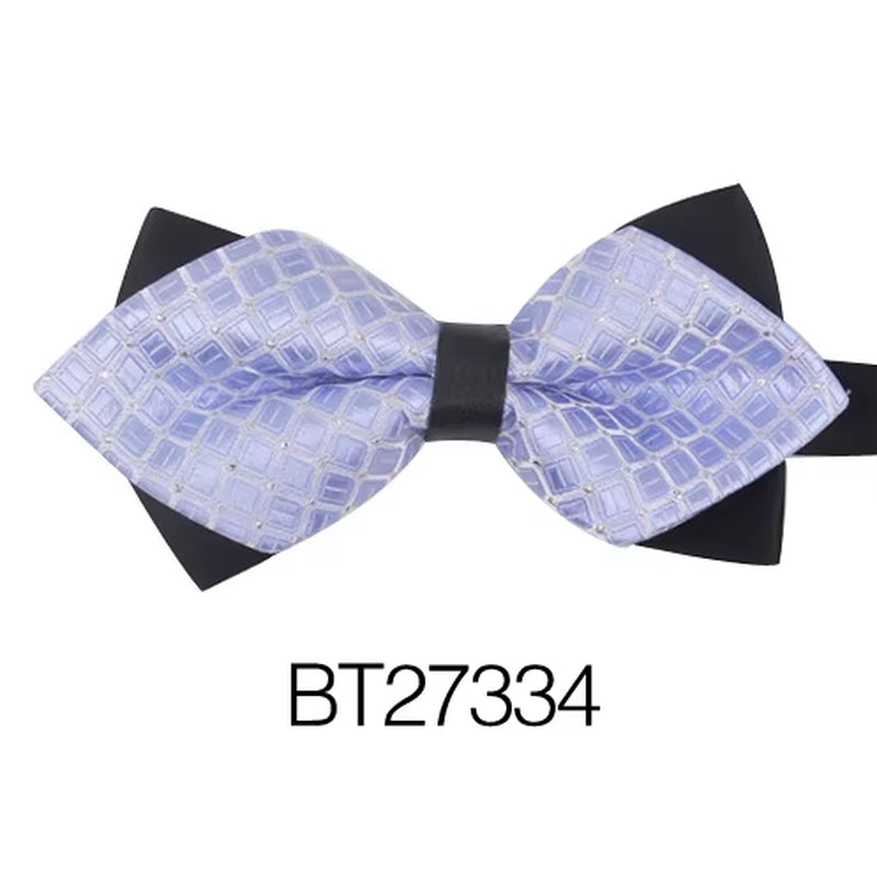 Pointed Bow Ties for Men Women Shirts Classic Men'S Bow Tie Business Wedding Bowknot Adult Solid Bowties Butterfly Suits Tie