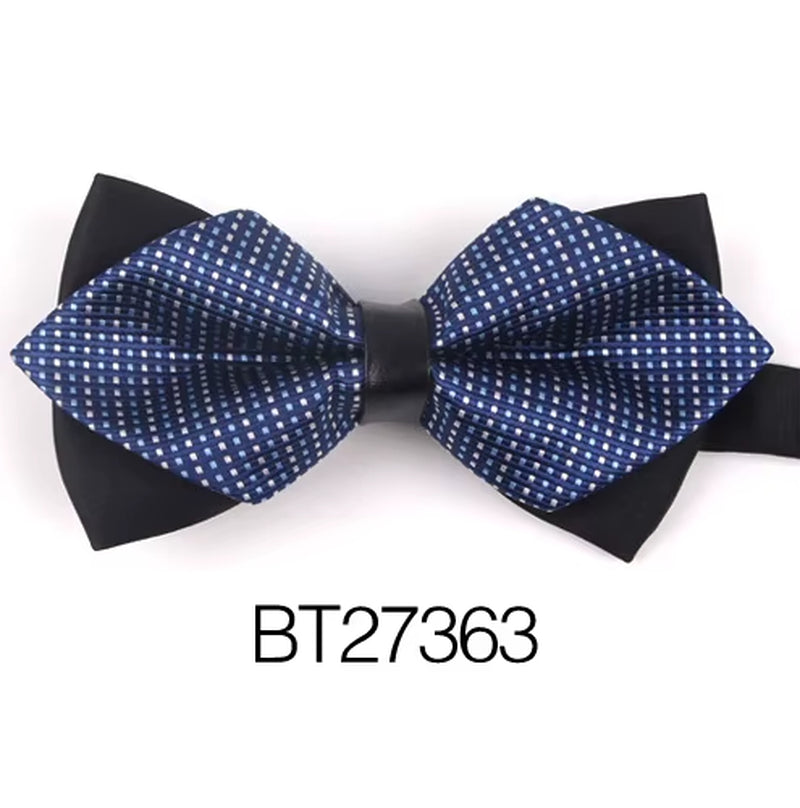 Pointed Bow Ties for Men Women Shirts Classic Men'S Bow Tie Business Wedding Bowknot Adult Solid Bowties Butterfly Suits Tie