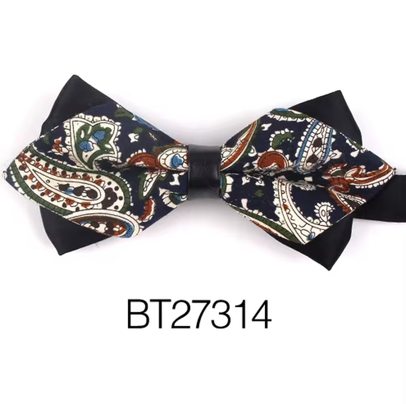 Pointed Bow Ties for Men Women Shirts Classic Men'S Bow Tie Business Wedding Bowknot Adult Solid Bowties Butterfly Suits Tie