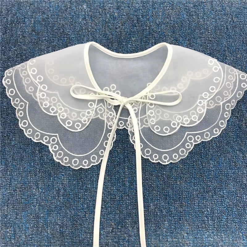 Autumn and Winter Fake Collar for Shirt Detachable Collars Lace False Collar Doll Collar Sweater Shirt Dress Decoration