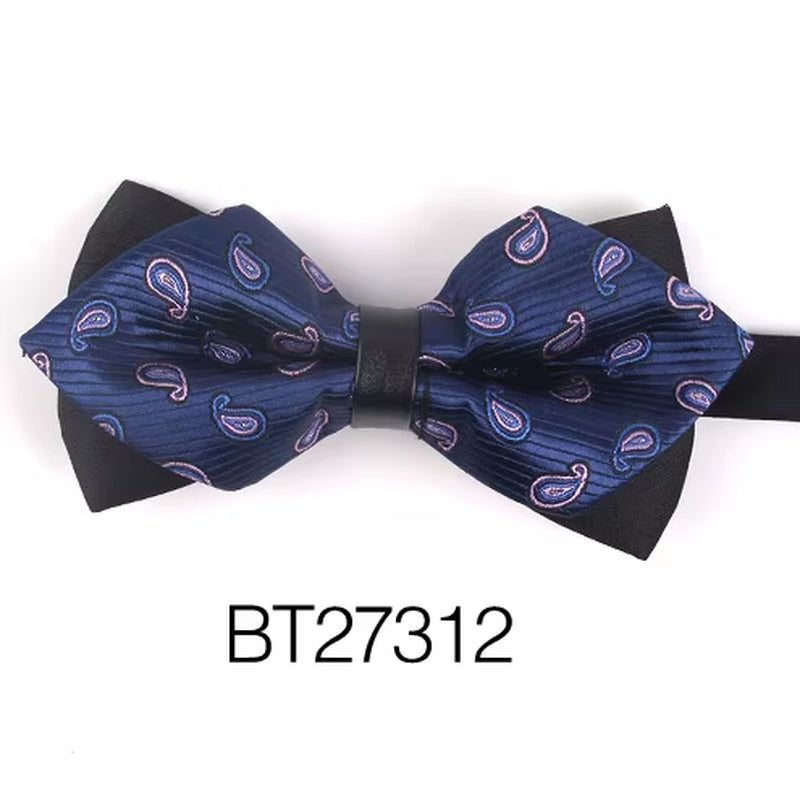 Pointed Bow Ties for Men Women Shirts Classic Men'S Bow Tie Business Wedding Bowknot Adult Solid Bowties Butterfly Suits Tie