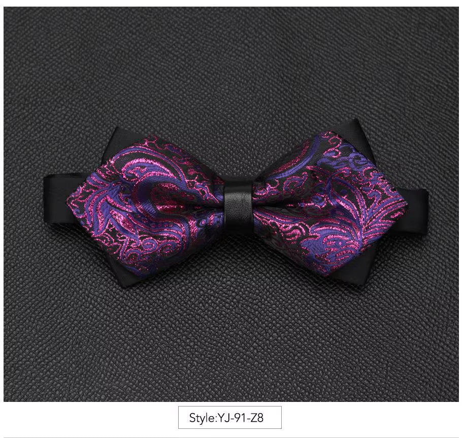 Men Bowtie Newest Butterfly Knot Mens Accessories Luxurious Bow Tie Black Cravat Formal Commercial Suit Wedding Ceremony Ties