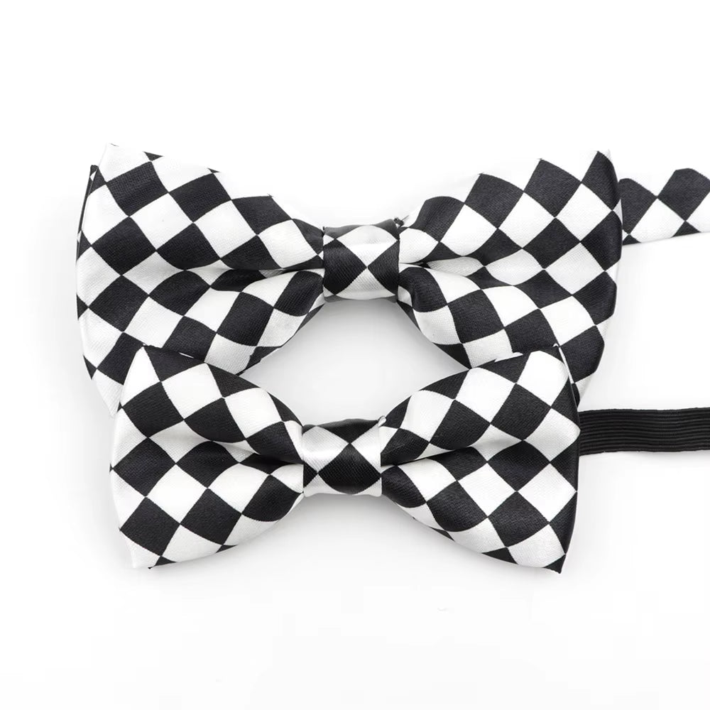 Music Note Parent-Child Bowtie Set Piano Stave Guitar Plaid Family Butterfly Party Dinner Wedding Design Cute Bow Tie Accessory