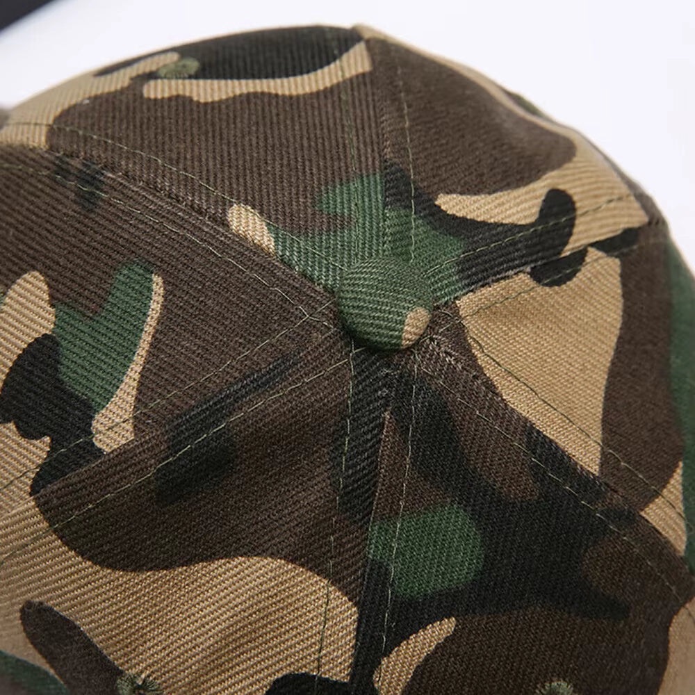 Baseball Cap Outdoor Sport Caps Leisure Army Camo Hat Sunscreen Duck Tongue Hat Snapback Caps Men'S and Women'S Camouflage Caps