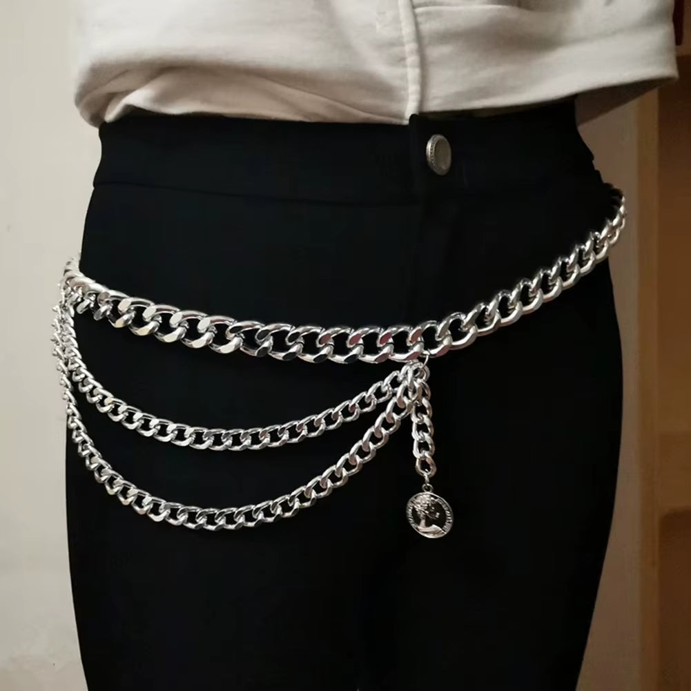 Fashion Pants Waist Chain Clothing Accessories Multi-Layer Waist Chain Hip Hop Tassels Special Appearance Choker Jewelry Gifts