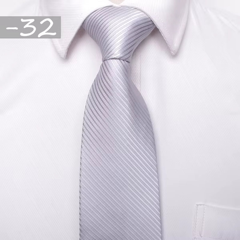 Classic Men Business Formal Wedding Tie 8Cm Stripe Neck Tie Fashion Shirt Dress Accessories