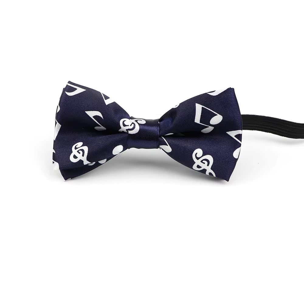 Music Note Parent-Child Bowtie Set Piano Stave Guitar Plaid Family Butterfly Party Dinner Wedding Design Cute Bow Tie Accessory