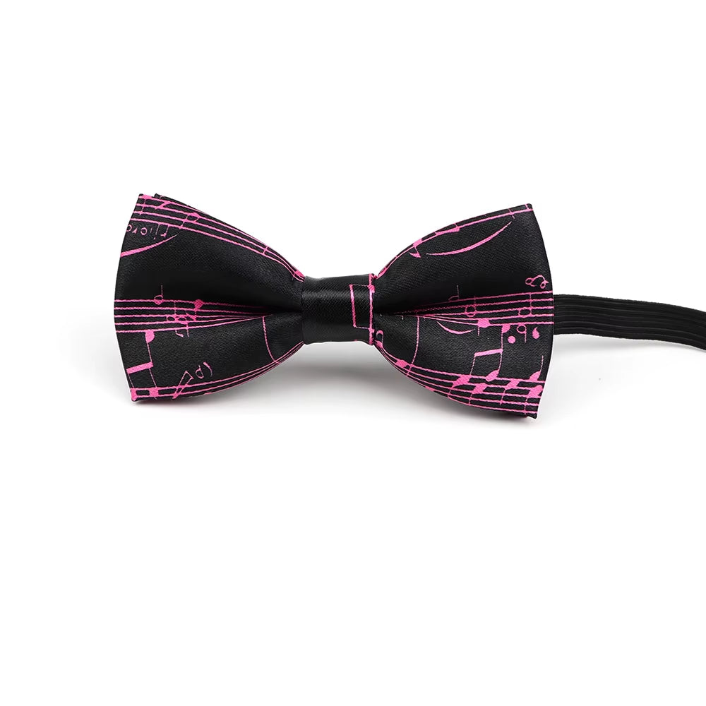 Music Note Parent-Child Bowtie Set Piano Stave Guitar Plaid Family Butterfly Party Dinner Wedding Design Cute Bow Tie Accessory