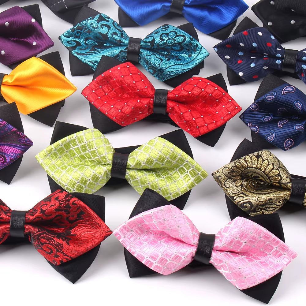 Pointed Bow Ties for Men Women Shirts Classic Men'S Bow Tie Business Wedding Bowknot Adult Solid Bowties Butterfly Suits Tie