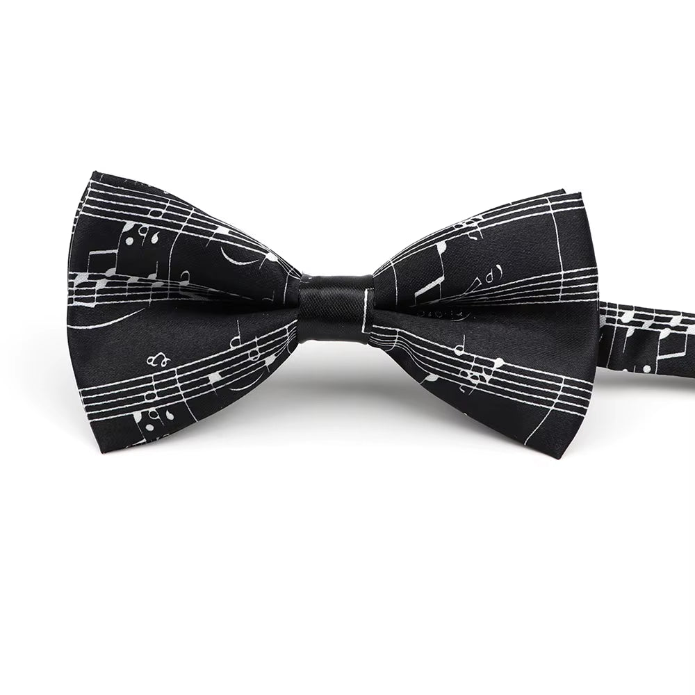 Music Note Parent-Child Bowtie Set Piano Stave Guitar Plaid Family Butterfly Party Dinner Wedding Design Cute Bow Tie Accessory