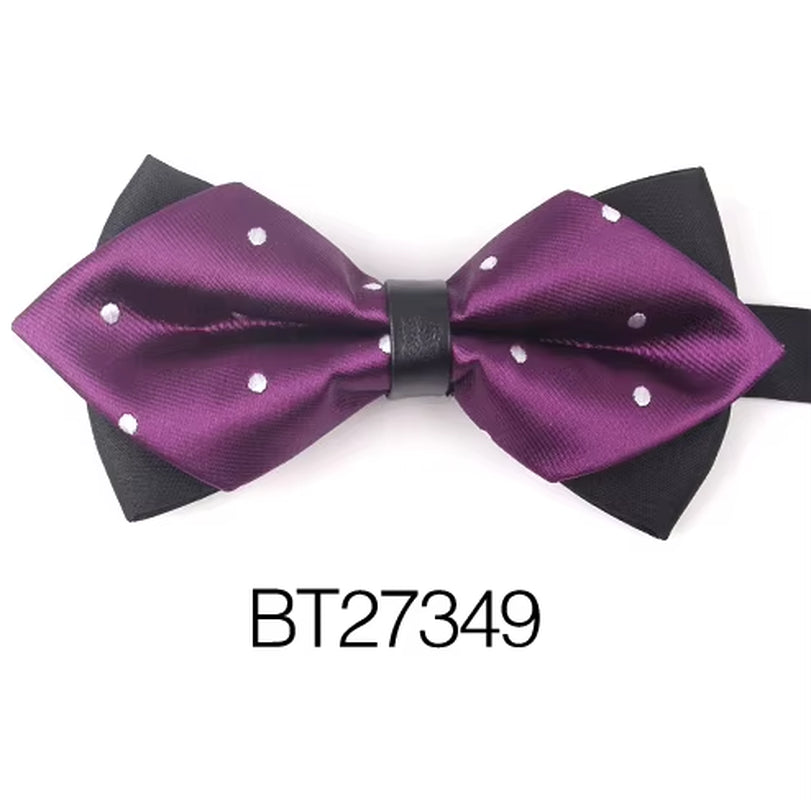 Pointed Bow Ties for Men Women Shirts Classic Men'S Bow Tie Business Wedding Bowknot Adult Solid Bowties Butterfly Suits Tie