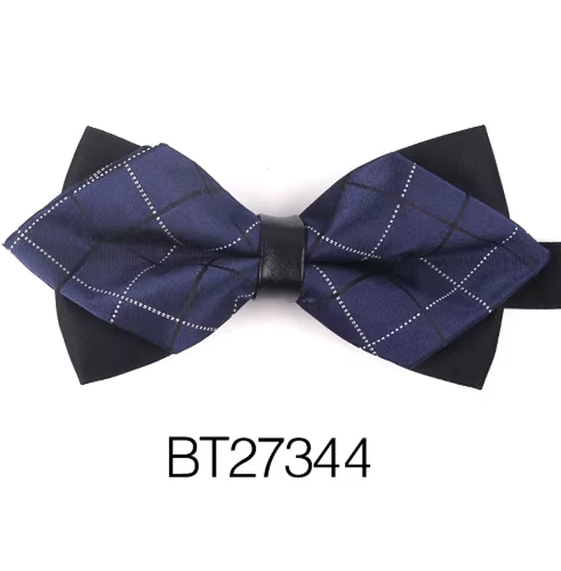 Pointed Bow Ties for Men Women Shirts Classic Men'S Bow Tie Business Wedding Bowknot Adult Solid Bowties Butterfly Suits Tie