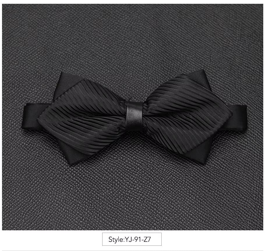 Men Bowtie Newest Butterfly Knot Mens Accessories Luxurious Bow Tie Black Cravat Formal Commercial Suit Wedding Ceremony Ties