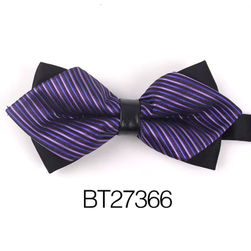 Pointed Bow Ties for Men Women Shirts Classic Men'S Bow Tie Business Wedding Bowknot Adult Solid Bowties Butterfly Suits Tie