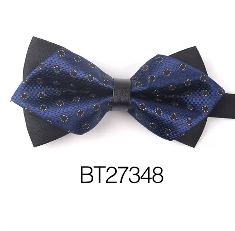 Pointed Bow Ties for Men Women Shirts Classic Men'S Bow Tie Business Wedding Bowknot Adult Solid Bowties Butterfly Suits Tie