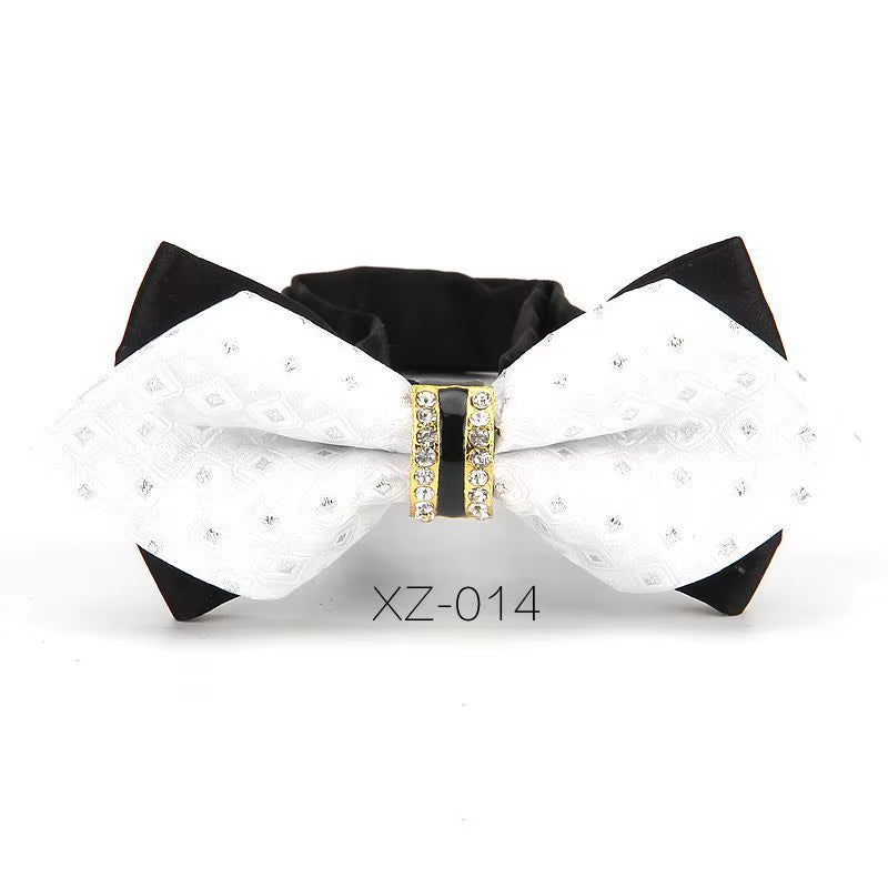 Luxury Boutique Fashion Metal Bow Ties for Men Bowtie Women Wedding Party Butterfly Bowties Gravata Slim Blue Burgundy