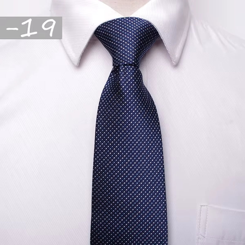 Classic Men Business Formal Wedding Tie 8Cm Stripe Neck Tie Fashion Shirt Dress Accessories