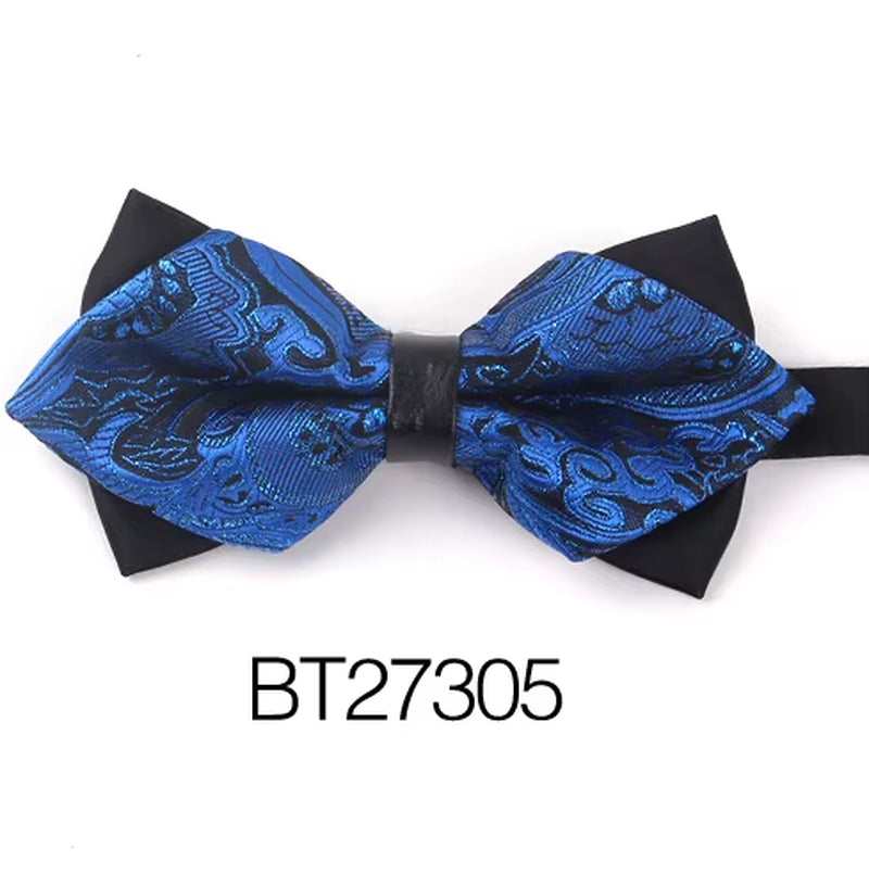 Pointed Bow Ties for Men Women Shirts Classic Men'S Bow Tie Business Wedding Bowknot Adult Solid Bowties Butterfly Suits Tie