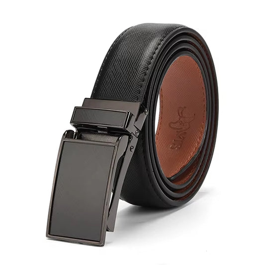 []Belt Male Men'S Belt Genuine Leather Strap Luxury Brand Automatic Buckle Belts for Men Belts Cummerbunds Cinturon Hombre