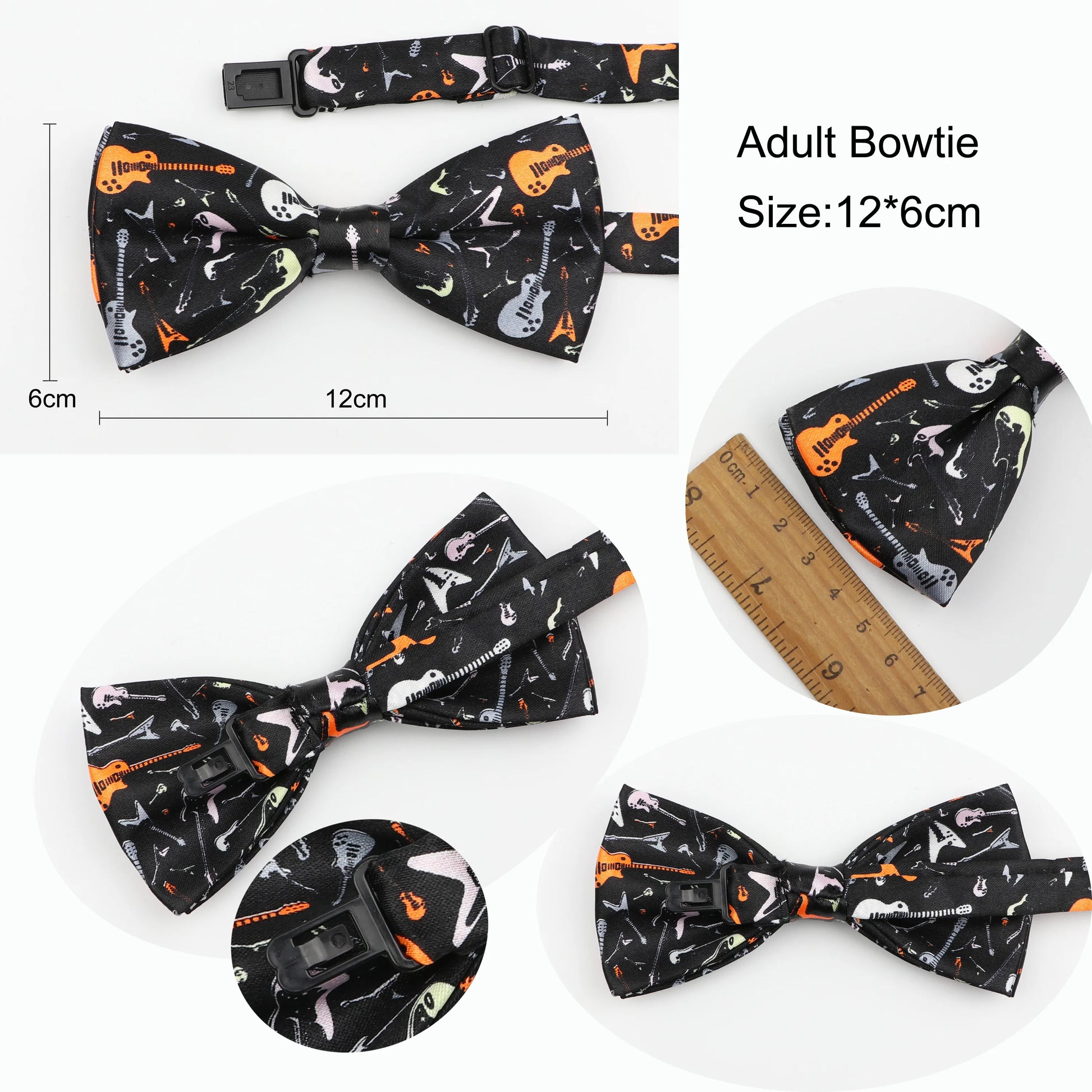 Music Note Parent-Child Bowtie Set Piano Stave Guitar Plaid Family Butterfly Party Dinner Wedding Design Cute Bow Tie Accessory