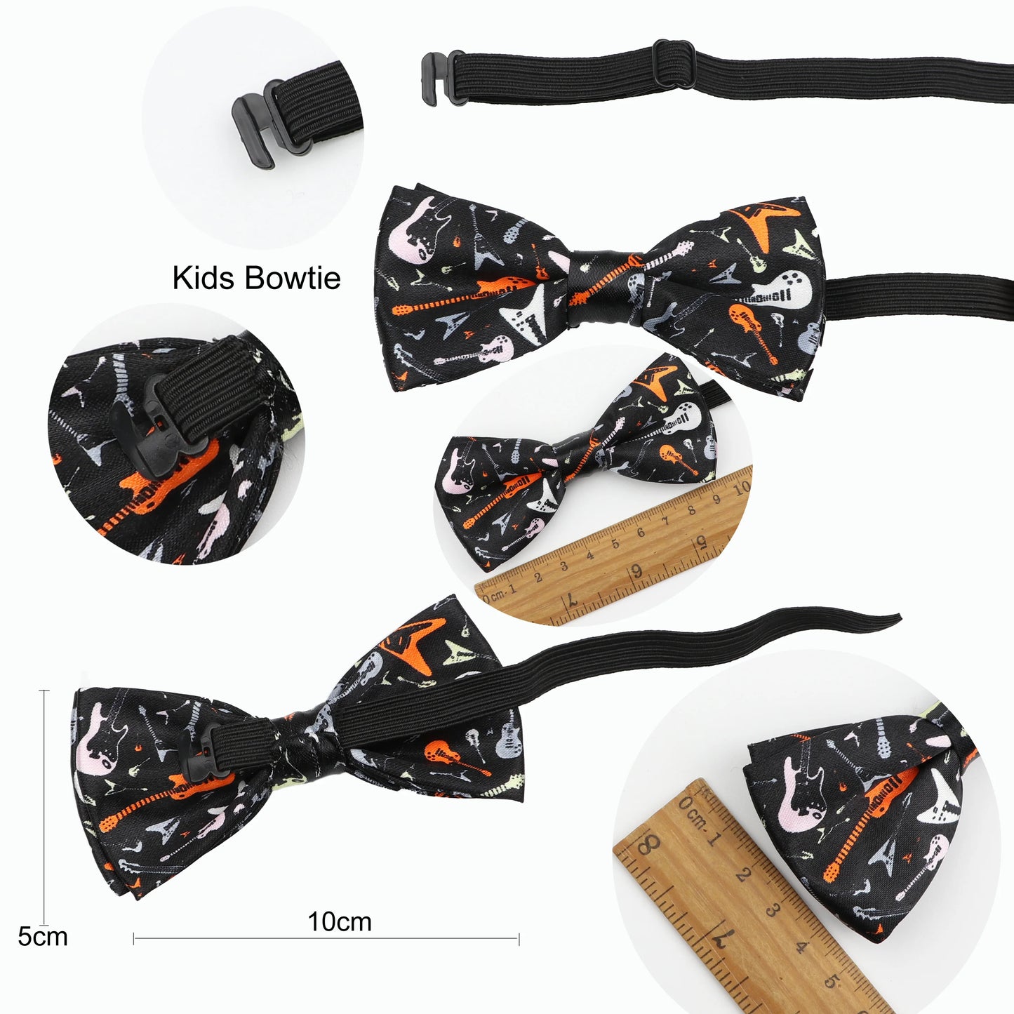 Music Note Parent-Child Bowtie Set Piano Stave Guitar Plaid Family Butterfly Party Dinner Wedding Design Cute Bow Tie Accessory