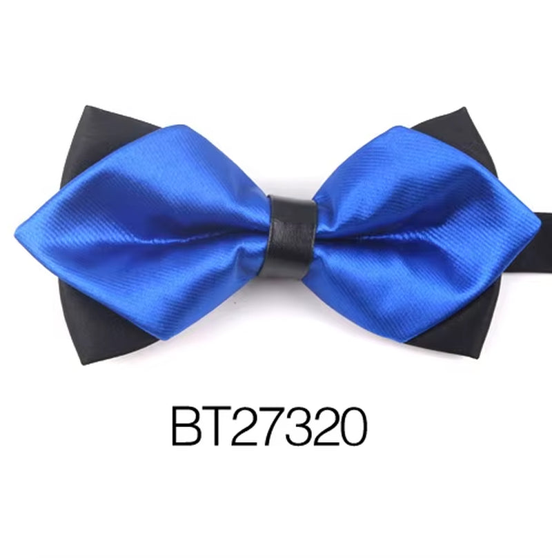 Pointed Bow Ties for Men Women Shirts Classic Men'S Bow Tie Business Wedding Bowknot Adult Solid Bowties Butterfly Suits Tie