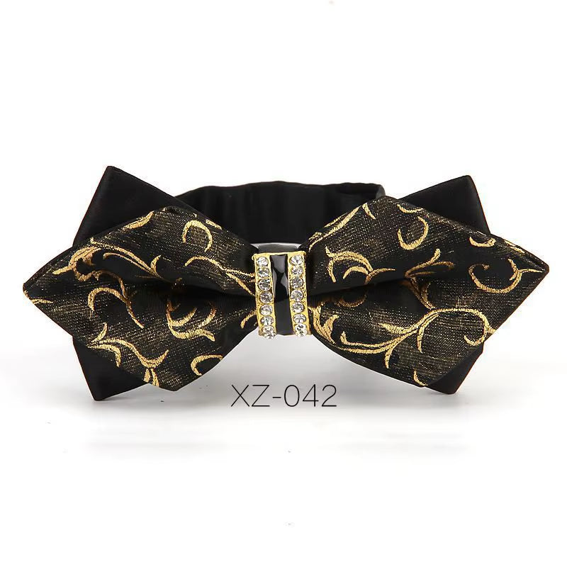 Luxury Boutique Fashion Metal Bow Ties for Men Bowtie Women Wedding Party Butterfly Bowties Gravata Slim Blue Burgundy